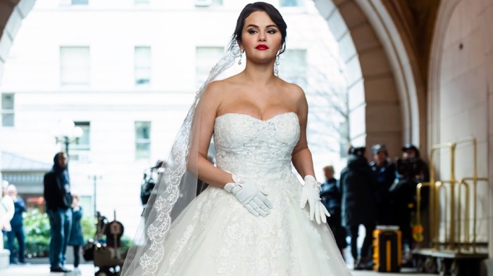 Selena gomez in wedding dress