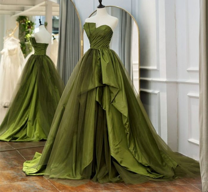 Sage color dress for wedding